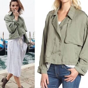 Rails Barclay Utility Jacket Cropped Military